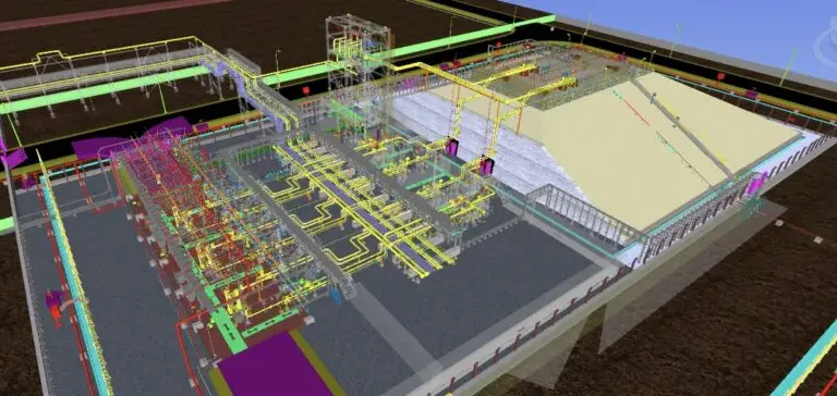 Showing Plant model blue print